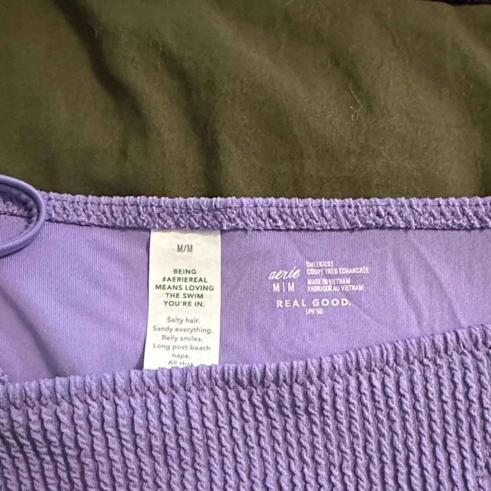 Lavender Ribbed Bikini Set - Picture 2 of 3